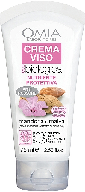 Almond & Mallow Face Cream - Omia Labaratori Ecobio Almond And Mallow Face Cream — photo N1