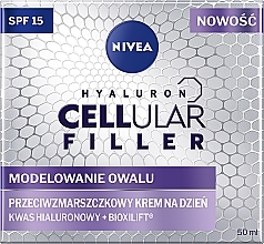 Fragrances, Perfumes, Cosmetics Day Cream for Face - Nivea Hyaluron Cellular Filler Day Cream SPF15