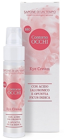 Eye Cream with Hyaluronic Acid and Prickly Pear - Sapone Di Un Tempo Skincare Eye Contour Cream With Hyaluronic Acid And Opuntia Ficus Indica — photo N1
