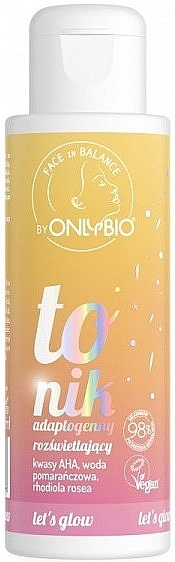 Adaptogenic Brightening Face Toner - Only Bio Face In Balance Adaptogenic Brightening Face Tonic — photo N1