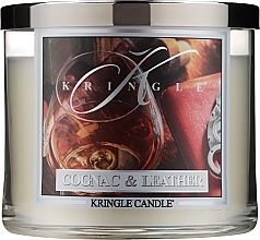 Fragrances, Perfumes, Cosmetics Scented Candle in Jar - Kringle Candle Cognac & Leather