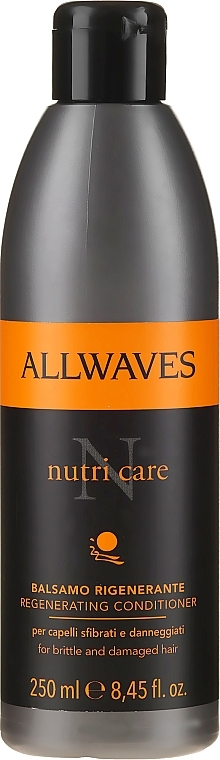 Damaged Hair Conditioner - Allwaves Nutri Care Regenerating conditioner  — photo N1