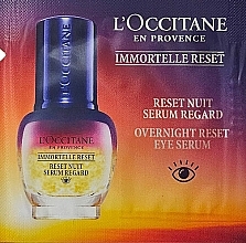 Fragrances, Perfumes, Cosmetics Eye Serum - L'Occitane Immortelle Reset Nuit Serum Regard (sample)