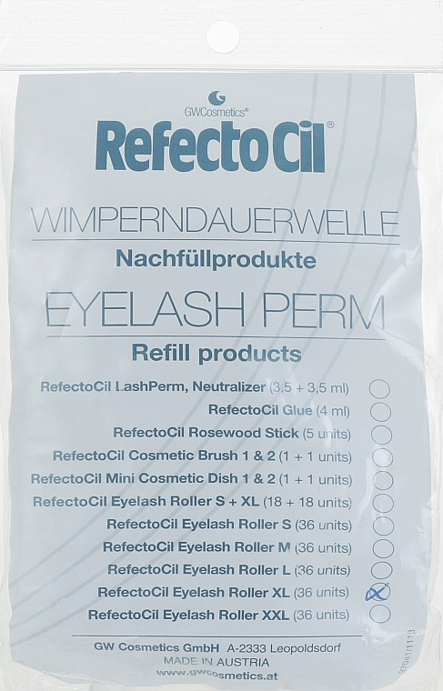 Eyelash Perm, XL - RefectoCil — photo N1