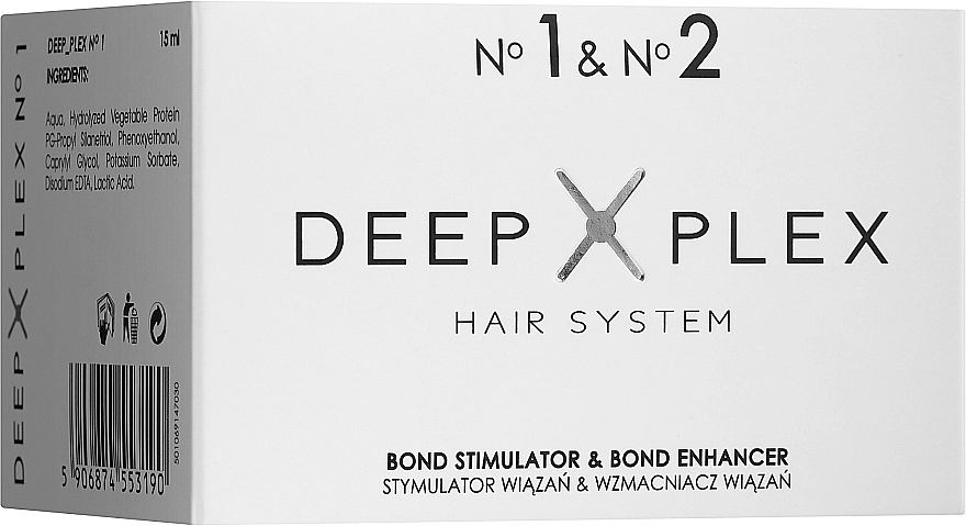 Hair Protection and Restoration System - Stapiz Deep Plex System (hair/emulsion/15ml + hair/emulsion/60ml) — photo N1