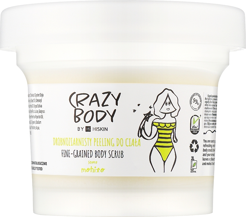 Mohito Fine-Grained Body Scrub - HiSkin Crazy Body Fine Grained Body Scrub Mohito	 — photo N1