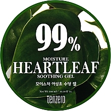 Fragrances, Perfumes, Cosmetics Moisturizing Gel 'Heartleaf' - Tenzero Moisture Soothing Gel