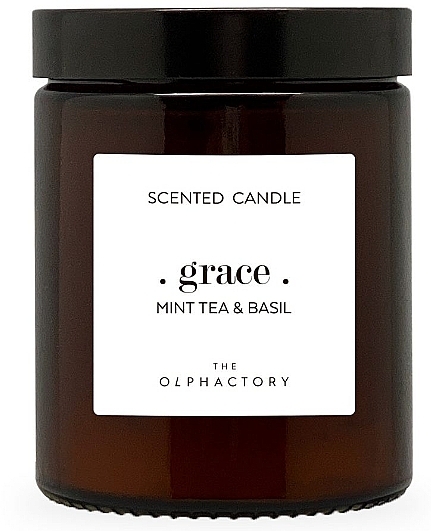 Scented Candle in Jar - Ambientair The Olphactory Mint Tea & Basil Scented Candle — photo N1