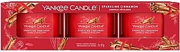 Fragrances, Perfumes, Cosmetics Cinnamon Candle Set - Yankee Candle Sparkling Cinnamon