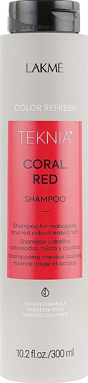 Color Renewing Shampoo for Red Shades - Lakme Teknia Color Refresh Coral Red — photo N1