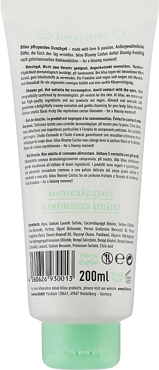 Bloomy Cactus Shower Gel - Bilou Bloomy Cactus Shower Gel — photo N2