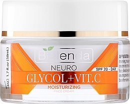 Fragrances, Perfumes, Cosmetics Moisturizing Day Face Cream SPF20 - Bielenda Neuro Glycol + Vit.C Day Cream