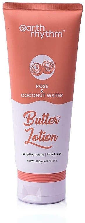 Body Lotion - Earth Rhythm Rose And Coconut Butter Body Lotion — photo N1