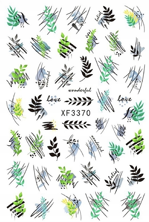 Nail Stickers, self-adhesive XF3370 - Deni Carte 88605 — photo N5