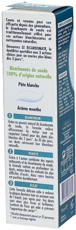 Bicarbonate Toothpaste - Email Diamant Le Bicarbonate Toothpaste — photo N3