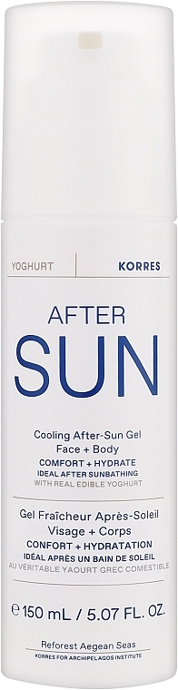 Cooling After Sun Face & Body Gel - Korres Yoghurt Cooling After Sun Gel Face & Body — photo N1