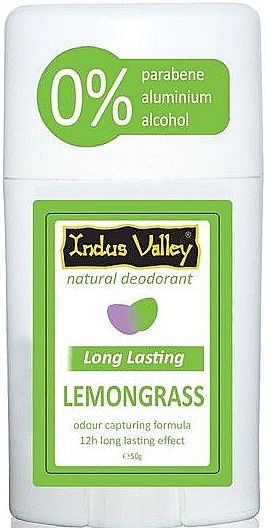 Deodorant Stick "Lemongrass" - Indus Valley Lemongrass Deodorant Stick — photo N1