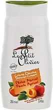 Fragrances, Perfumes, Cosmetics Peach Shower Cream - Le Petit Olivier Shower Cream Peach Apricot