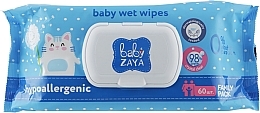 Fragrances, Perfumes, Cosmetics Hypoallergenic Wet Wipes, 60 pcs - Baby Zaya