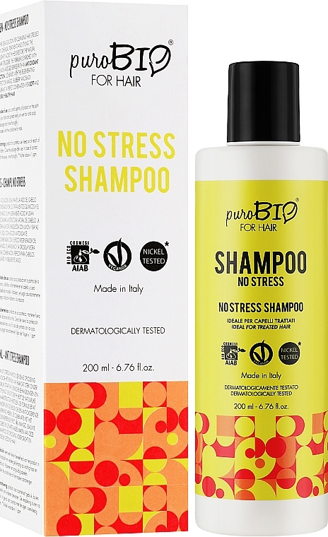 Shampoo - puroBIO Cosmetics For Hair No Stress Shampoo — photo N2