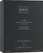 Fragrances, Perfumes, Cosmetics Toning Face & Neck Mask - Depot No 806 Toning & Revitalizing Face Mask