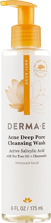 Anti-Acne Facial Cleanser - Derma E Acne Deep Pore Cleansing Wash — photo N8