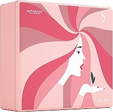 Fragrances, Perfumes, Cosmetics Dry Hair Set - AlfaParf Holiday Kit Moisture (shampoo/250ml + mask/200ml + oil/15ml)