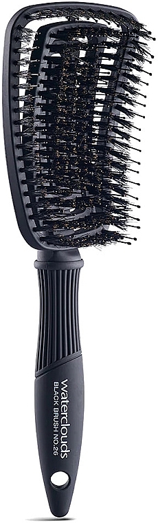 Comb - Waterclouds Black Brush 26 Natural Flex Large — photo N1