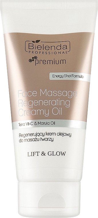 Regenerating Face Massage Cream Oil - Bielenda Professional Lift & Glow Face Massage Regenerating Creamy Oil — photo N1