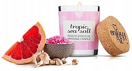 Massage Candle "Tropical Sea Salt" - Magnetifico Enjoy It Premium Aphrodisiac Massage Candle Tropic Sea Salt — photo N4