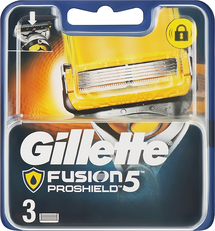 Replacement Shaving Cassettes, 3 pcs - Gillette Fusion ProShield — photo N2