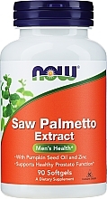 Saw Palmetto Extract with Pumpkin Seed Oil & Zinc - Now Foods Saw Palmetto Extract With Pumpkin Seed Oil And Zinc — photo N1