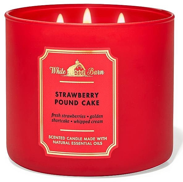 Strawberry Pound Cake Scented Candle - Bath and Body Works — photo N1