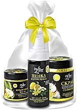 Gift Set 'Ylang Ylang and Lemon' - Mayur (oil/140ml + foam/150ml + scr/250g) — photo N1