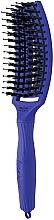 Curved Vented Brush with Combined Bristles - Olivia Garden Fingerbrush Tropical Blue — photo N2