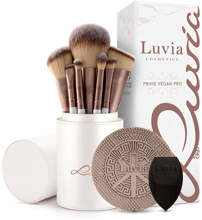 Makeup Brush Set, 12 pcs - Luvia Cosmetics Prime Vegan Pro Brush Set — photo N1