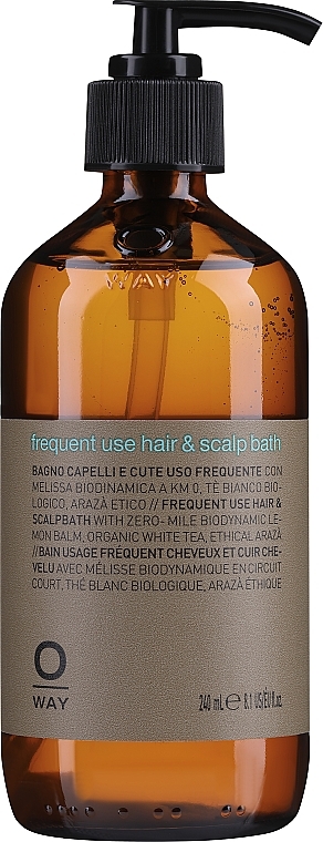 Daily Shampoo (with dispenser) - Oway Frequent Use Hair & Scalp Bath — photo N1