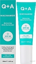 Balancing Face Sunscreen - Q+A Niacinamide Balancing Daily Sunscreen SPF 50 — photo N2