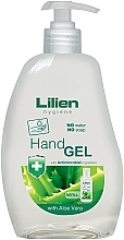 Fragrances, Perfumes, Cosmetics Aloe Vera Antibacterial Hand Gel with Pump - Lilien Hand Gel With A Pump Aloe Vera