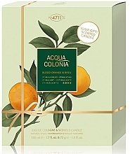 Fragrances, Perfumes, Cosmetics Maurer & Wirtz 4711 Acqua Cologne Blood Orange & Basil - Set (col/100ml+candle/72g)