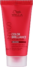 Brightening Colored Coarse Hair Mask - Wella Professionals Invigo Color Brilliance Vibrant Color Mask Coarse — photo N1