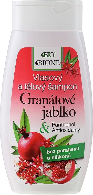 Shower Gel-Shampoo - Bione Cosmetics Pomegranate Hair And Body Shampoo With Antioxidants — photo N3