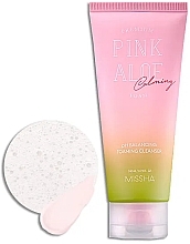 Fragrances, Perfumes, Cosmetics Weakly Acidic Foaming Cleanser - Missha Premium Pink Aloe Ph Balancing Foaming Cleanser