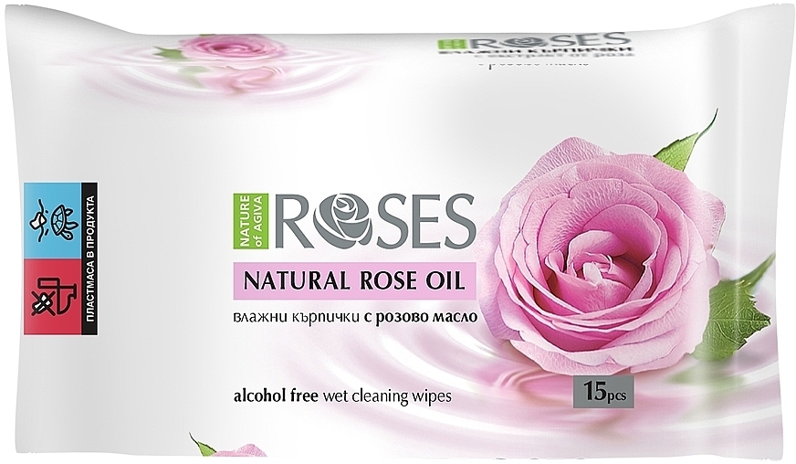Rose Wet Wipes - Nature of Agiva Wet Wipes Cleaning Rose — photo N1