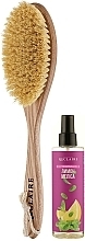 Fragrances, Perfumes, Cosmetics Set "Cold Massage Complex" - Reclaire (oil/200ml + body/brush/1pc)