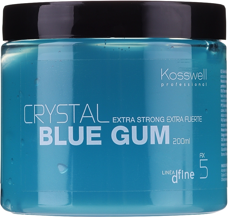 Long-Lasting Structuring Hair Gel - Kosswell Professional Dfine Crystal Blue Gum — photo N2