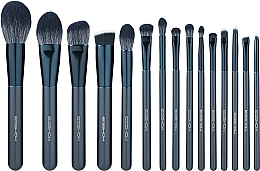 Fragrances, Perfumes, Cosmetics Makeup Brush Set, 15 pcs - Eigshow Makeup Brush Kit Tourmaline Blue