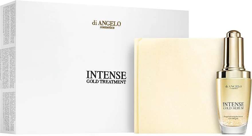 Set - Di Angelo Cosmetics Intense Gold Treatment (f/ser/30ml + gold/sh/30pcs) — photo N2