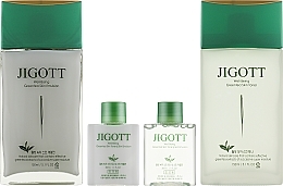 Set - Jigott Well Being Green Tea (emulsion/150ml + toner/150ml + emulsion/30ml + toner/30ml) — photo N2