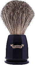 Shaving Brush, black - Plisson Russian Grey Faceted Brush — photo N1